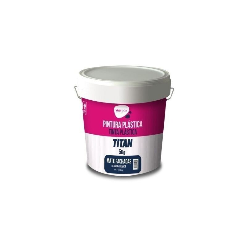 

Pintura Plastica Mate 5 Kg Blanco Exterior Fachada Vivahogar