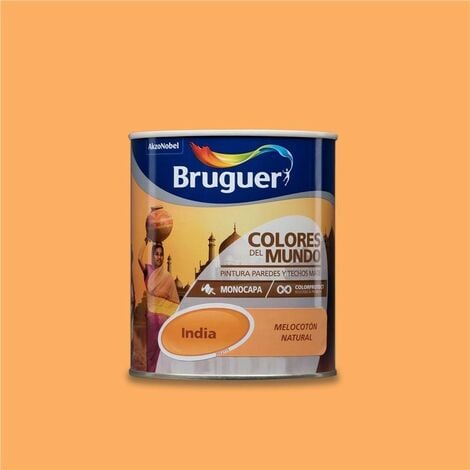 AKZO NOBEL Bruguer Colores del Mundo Pintura para paredes monocapa Nepal Beige Intermedio 4 L