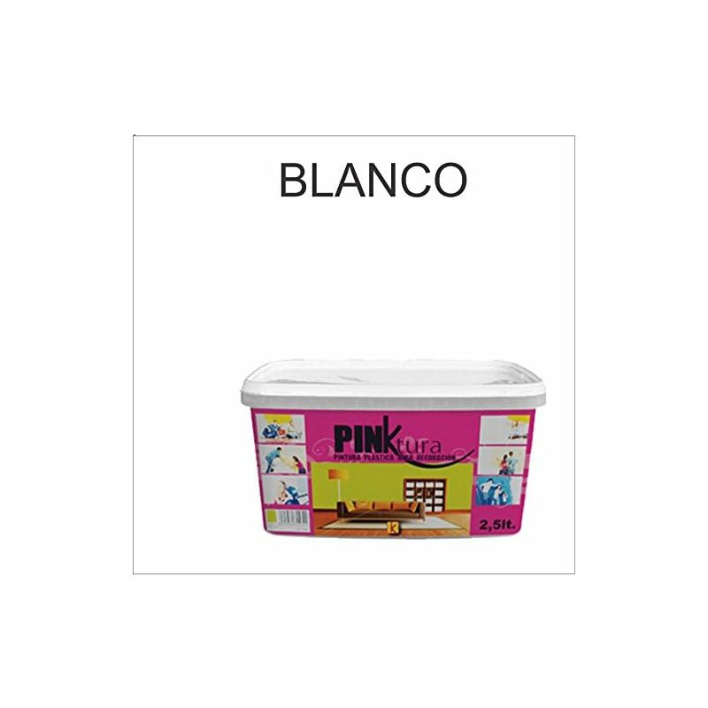 

Pintura Plástica Alta decoración PINKTURA BLANCO 2.5 LTS.