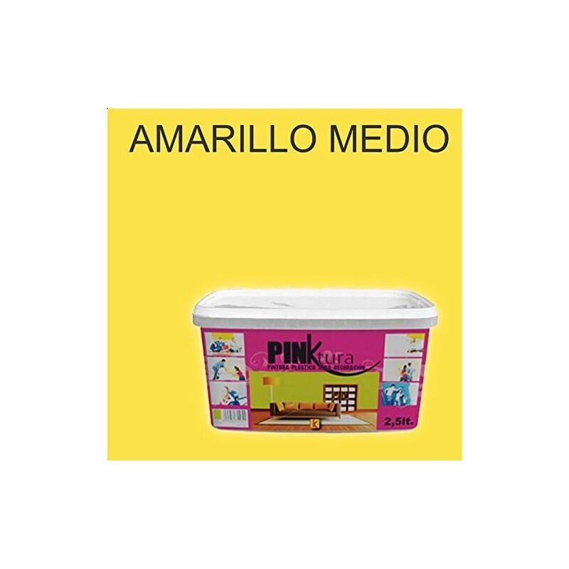 

Pintura Plástica Alta decoración PINKTURA AMARILLO MEDIO 2.5 LTS.
