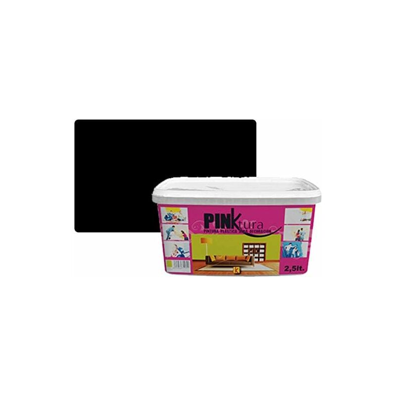 

Pintura Plástica Alta decoración PINKTURA NEGRO 2.5 LTS.