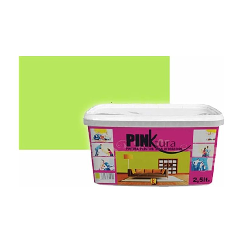 

Pintura Plástica Alta decoración PINKTURA VERDE PISTACHO 2.5 LTS.