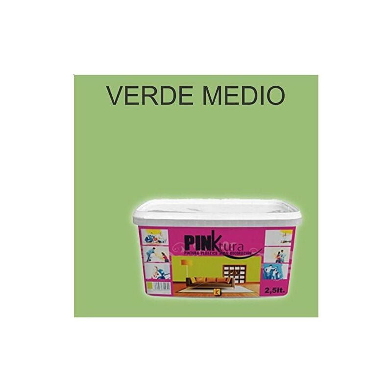 

Pintura Plástica Alta decoración PINKTURA VERDE MEDIO 2.5 LTS.