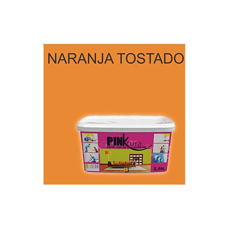 

Pintura Plástica Alta decoración PINKTURA NARANJA TOSTADO 2.5 LTS.