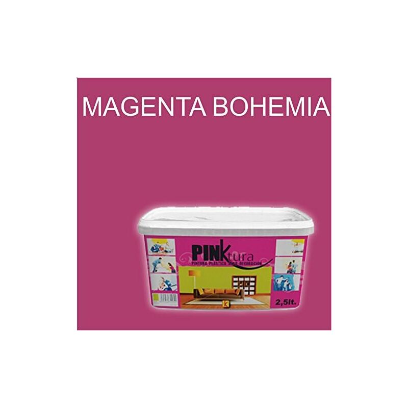 

Pintura Plástica Alta decoración PINKTURA MAGENTA BOHEMIA 2.5 LTS.