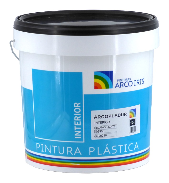 

Pintura Plástica Arcopladur Blanco Mate Arcoiris 15L