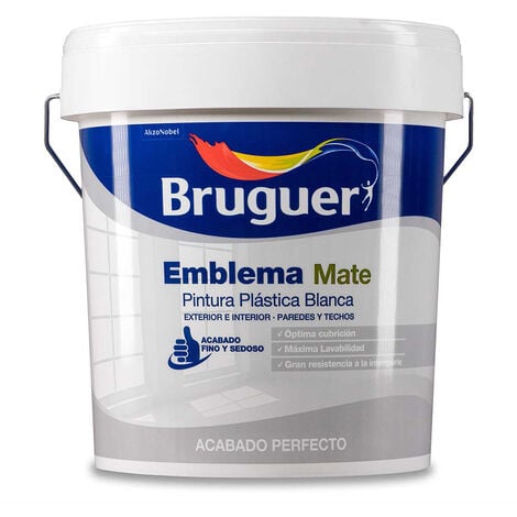 Pintura plástica Emblema mate - 0,75 l - Blanco
