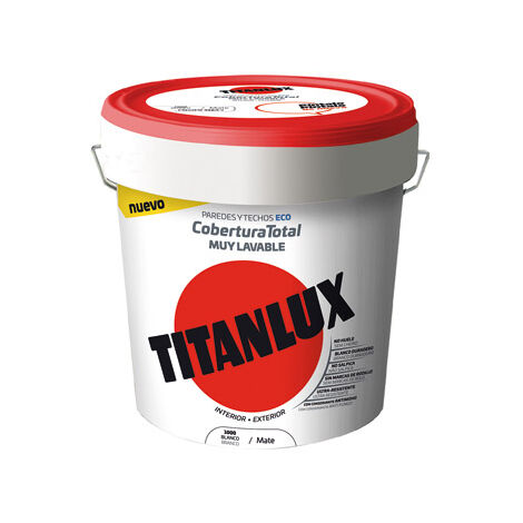 Pintura Plastica Exterior Interior Cobertura Total  4 L Blanco Mate