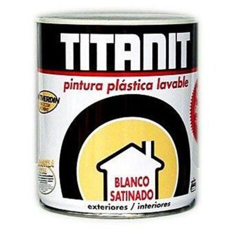 PINTURA PLASTICA INTERIOR EXTERIOR TITANIT SATINADO