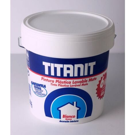 PINTURA PLASTICA INTERIOR TITANIT BLANCO MATE 4 L