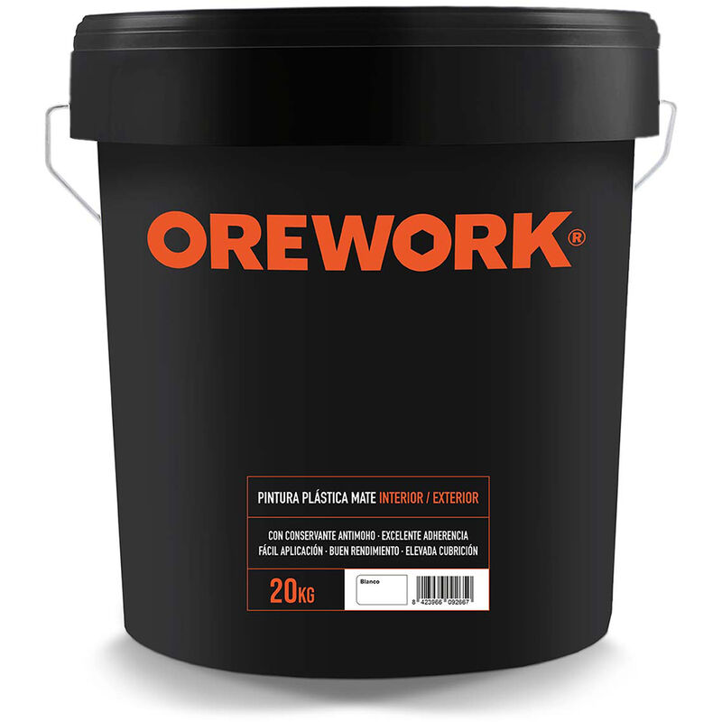 Pintura Plástica Mate Para Interior/Exterior - Blanco - 20 Kg