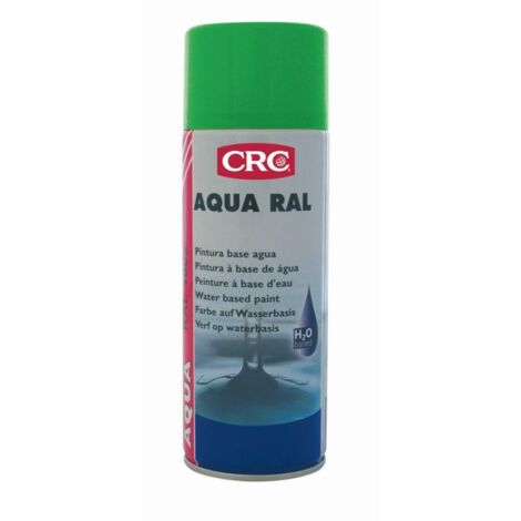 Pintura poliu al agua spray 400ml verde ral 6018 aqua ral cr