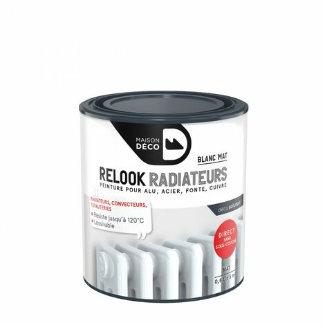 Pintura Relook para radiadores MAISON DECO blanco mate 0,5 l MAISON DECO