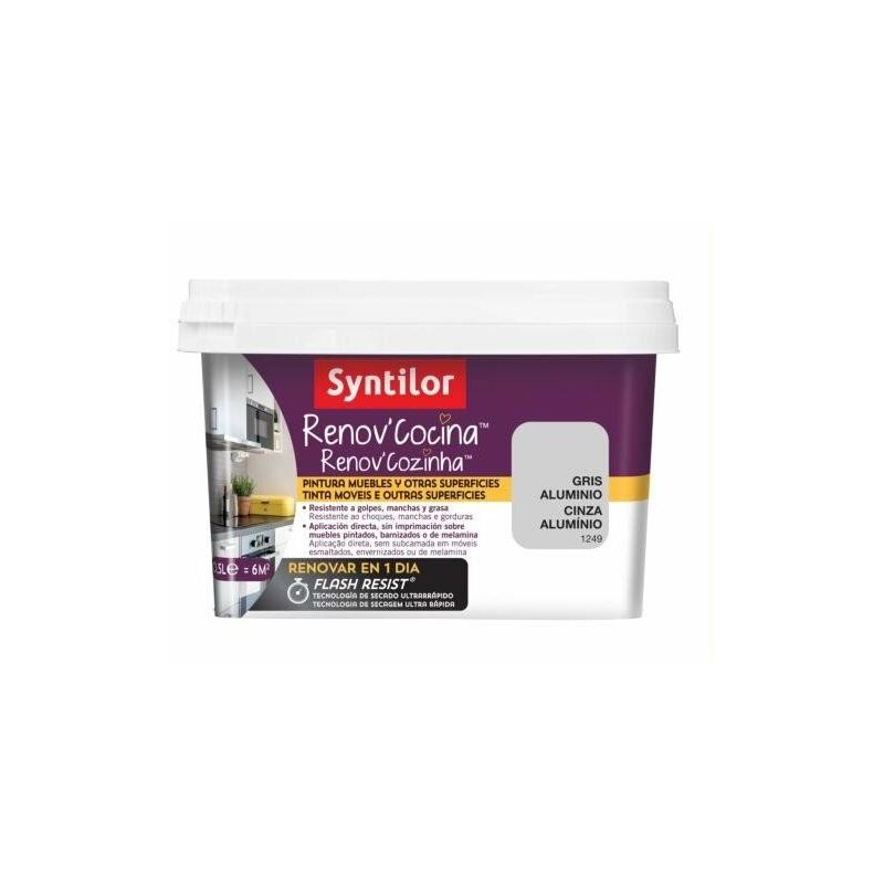 

Pintura Renov Cocina Flash Resist Gris Alum 0.5L