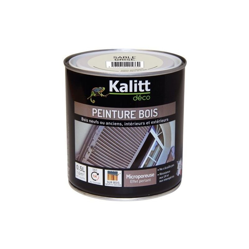 

Pintura acrílica para madera gris arena satinada 0,5 litros