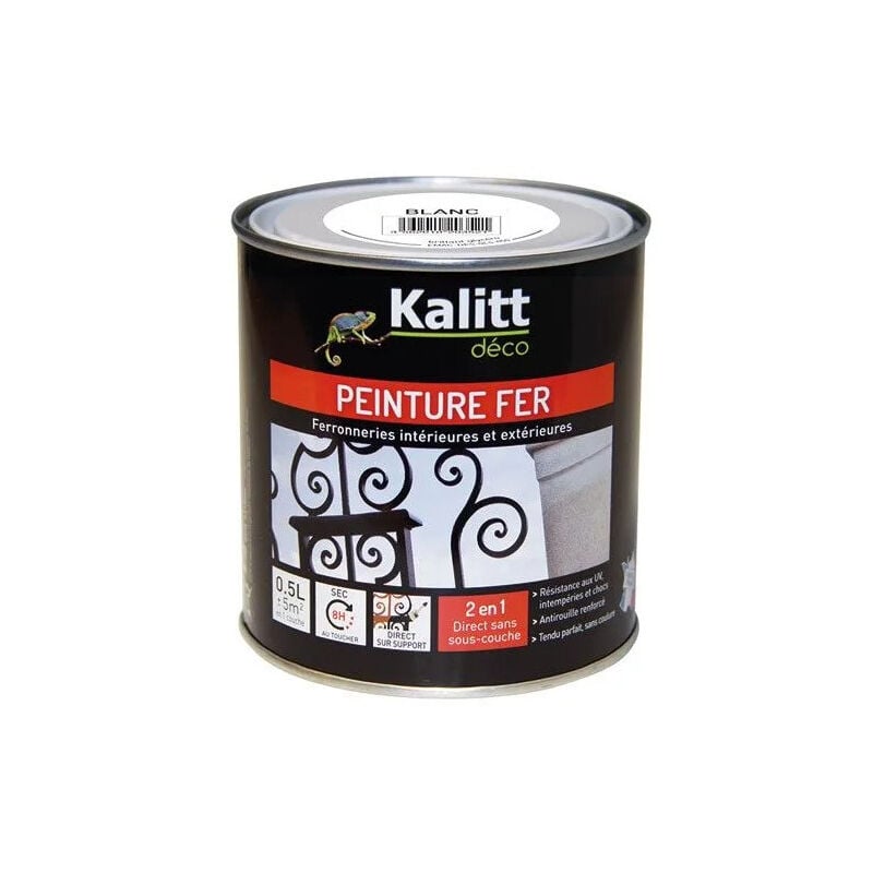 

Pintura de hierro blanco brillante 0,5 litros