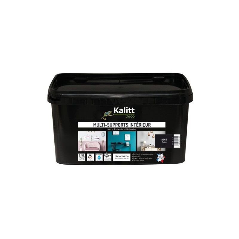 

Pintura multiusos negro satinado 2,5 litros