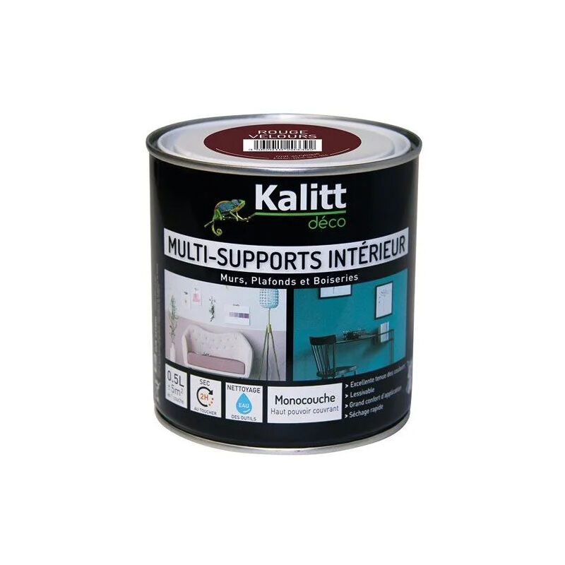 

Pintura de terciopelo rojo mate multiusos de 0,5 litros
