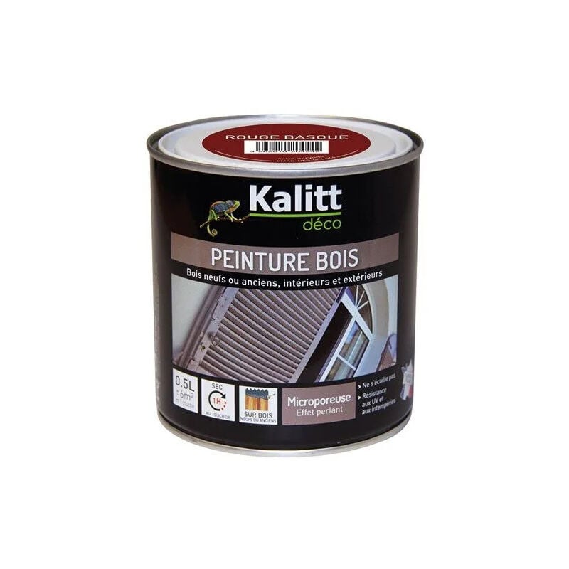 

Pintura satinada para madera Rojo vasco 0,5 litros