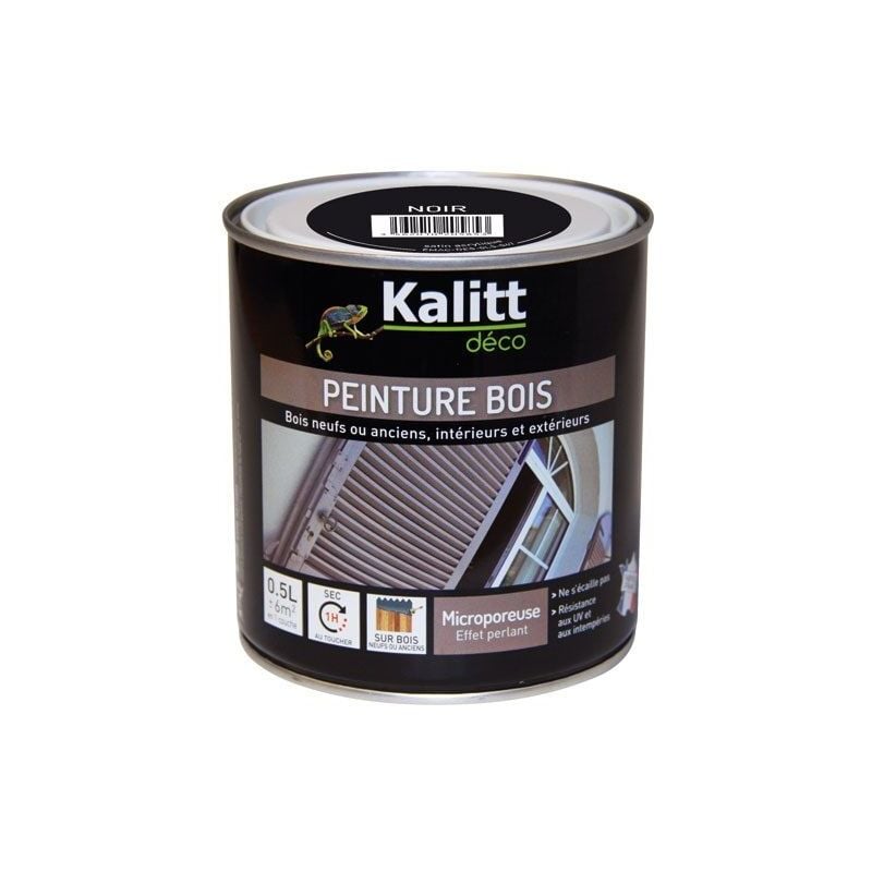 

Pintura acrílica para madera negra satinada 0,5 litros