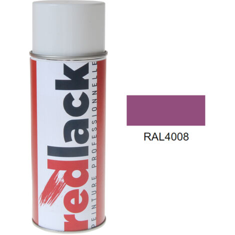 Pintura spray 400 ml – RAL 4008 Brillo – Violeta seguridad – ideal para múltiples superficies – Redlack