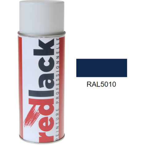 Pintura spray 400 ml – RAL 5010 Brillo – Azul Genciana – ideal para múltiples superficies – Redlack