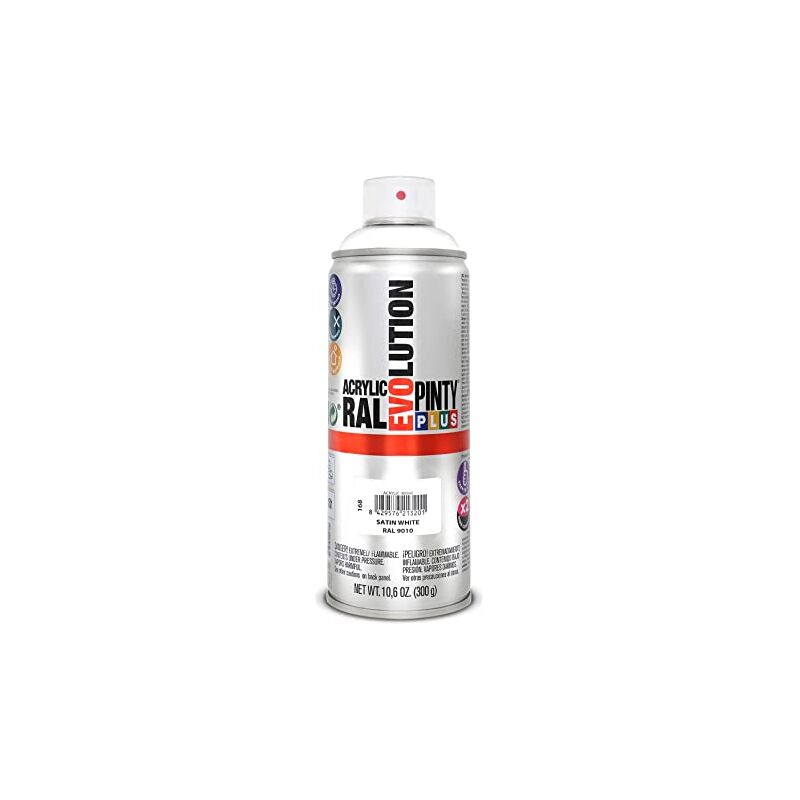 

SPRAY ACRILICO SATINADO PINTYPLUS RAL 400 ML | RAL: RAL 9010 Blanco puro - RAL 9010 Blanco puro