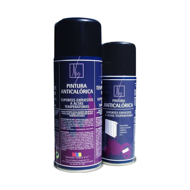 Pintura Spray Anticalor negra 520cc Ral9005