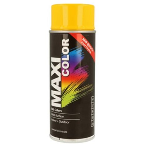 Pintura spray maxi color brillo 400 ml ral 1023 amarillo tra