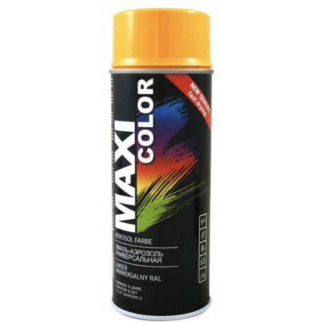 Pintura spray maxi color brillo 400 ml ral 1028 amarillo mel