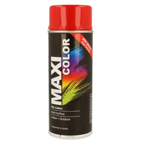 Pintura spray maxi color brillo 400 ml ral 3020 rojo trafico