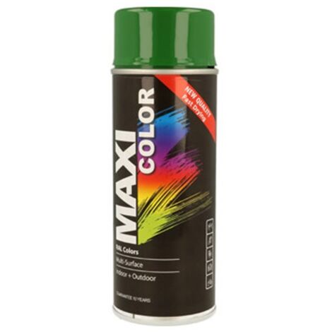 Pintura spray maxi color brillo 400 ml ral 6002 verde hoja