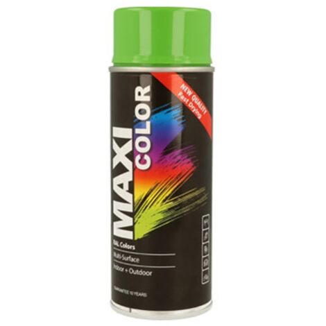 Pintura spray maxi color brillo 400 ml ral 6018 verde amaril