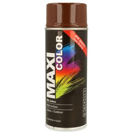 Pintura spray maxi color brillo 400 ml ral 8011 pardo nuez