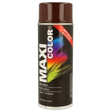 Pintura spray maxi color brillo 400 ml ral 8016 brillo caoba