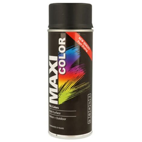 Pintura spray maxi color mate 400 ml ral 9005 negro intenso