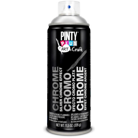 PintyPlus Art & Craft Vernice spray effetto argento cromato 520cc C150