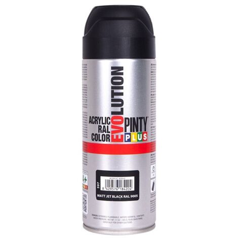 Pintyplus Evolution Aerosolfarbe 520cc RAL 9005 Dunkelmattschwarz