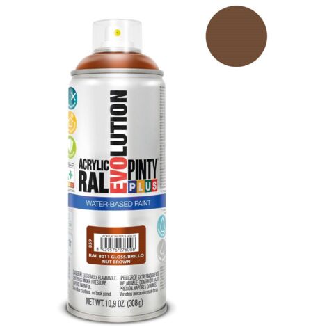 PintyPlus Evolution Farbe auf Wasserbasis – RAL 8011 Warmes Walnussbraun 520 ml