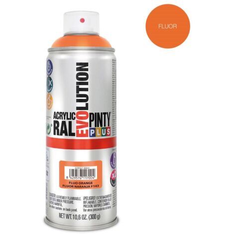 PintyPlus Evolution Fluoreszierende Sprühfarbe – Orange 520 cc F143