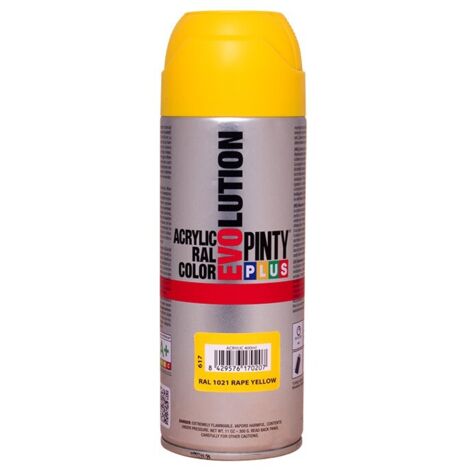 PintyPlus Evolution Sprühfarbe RAL 1021 Rapsgelb 520 ml