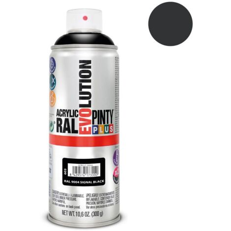 PintyPlus Evolution Sprühfarbe – RAL 9004 Signalschwarz 520 ml