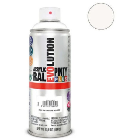 PintyPlus Evolution Sprühfarbe RAL 9010 Reinmattweiß 520 ml
