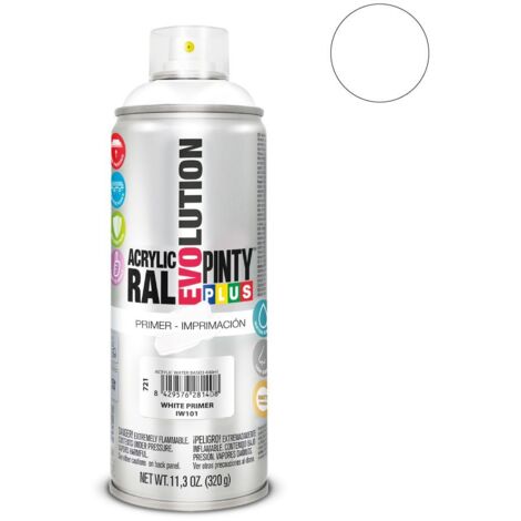 Pintyplus Evolution Wasserbasierte Aerosolfarbe 520cc Grundierung Weiß Iw101