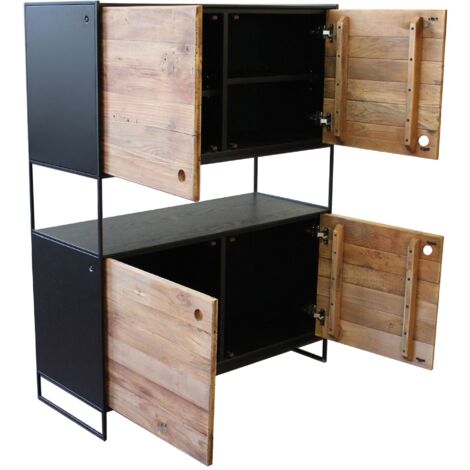 PINUS BLACK - credenza in legno massiccio