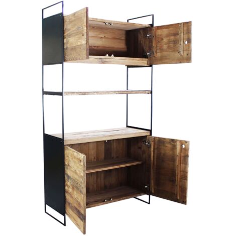PINUS BLACK - credenza in pino riciclato