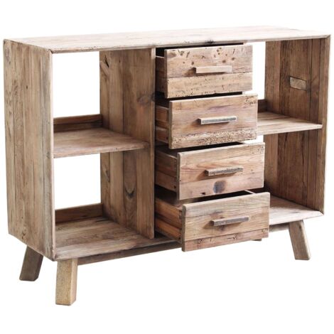 PINUS - credenza con 4 cassetti