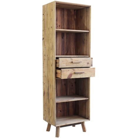 PINUS - libreria con 2 cassetti e 4 ripiani