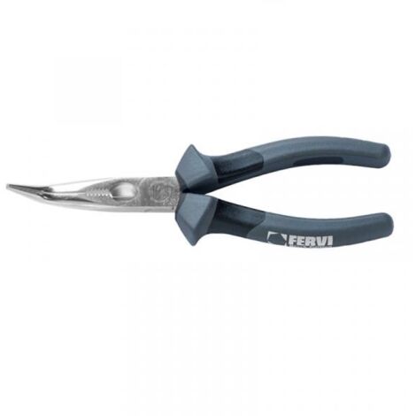 PINZA A BECCHI LUNGHI PIEGATI CON TAGLINTE LATERALE E PRESA TUBI 170 MM