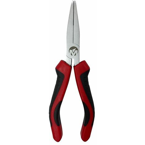 Pinza a becchi mezzotondi dritti 200mm cr-v